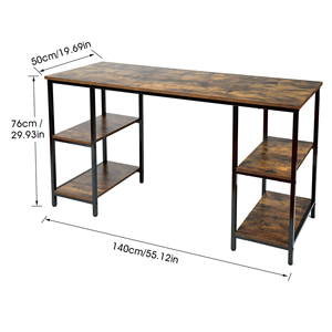 <span class=keywords><strong>Bureau</strong></span> de maison <span class=keywords><strong>avec</strong></span> étagères de rangement - Product Image 2