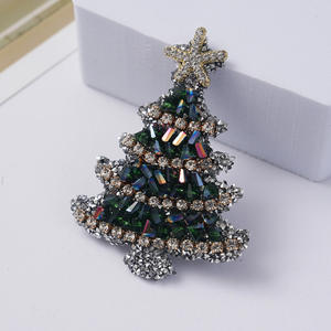 Broche <span class=keywords><strong>de</strong></span> Árbol <span class=keywords><strong>de</strong></span> Navidad con Pedrería 3D, <span class=keywords><strong>de</strong></span> Alta Calidad, Exquisito, para Abrigos - Product Image 2