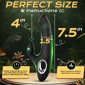 Vibrateur Serpent Puissant à Double Moteur Gemini pour Stimulation Clitoridienne et Plaisir du Point G, Entièrement Étanche, Toucher <span class=keywords><strong>Ultra</strong></span> Doux - Product Image 4