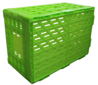Caisse en plastique pliable, panier en plastique pour fruits et légumes