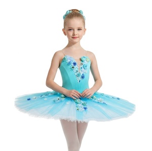 <span class=keywords><strong>Tutù</strong></span> Professionale da Balletto per Ragazze Fairy con Tulle Floreale in Nylon per Competizioni e Spettacoli di <span class=keywords><strong>Danza</strong></span> - Product Image 1
