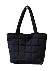 Sac fourre-tout d'hiver en coton pour femme 2026 avec fermeture éclair, grande capacité, broderie, sac à ordinateur portable matelassé - Product Image 2