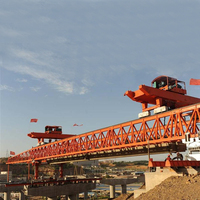 Erector de Vigas de Doble Viga Tipo Truss de 100t 150t 160t, 40m de Envergadura, 30m de Altura de Elevación, para Construcción de Puentes