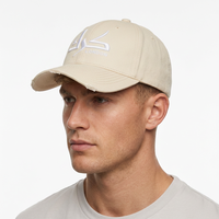 Casquette de baseball décontractée personnalisée, effet vieilli, broderie à la main, jersey en popeline Oxford, aspect délavé et usé, motif léopard