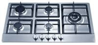 Cuisinière à gaz encastrable 5 feux en acier inoxydable 90 cm, fabrication OEM/ODM, équipement de cuisine de haute qualité