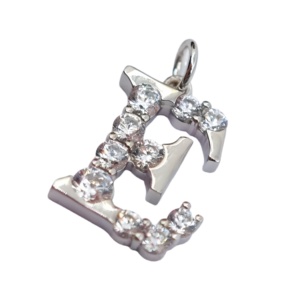 Collar con colgante de letra en plata 925 de UM Jewelry Classic para mujeres, niños, aniversarios, regalos de boda y ocasiones festivas. - Product Image 2