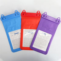 Étui de téléphone portable OEM, sac étanche avec cordon, sac étanche universel pour téléphone en PVC
