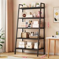 Étagère de rangement en acier au carbone pour échelle, support de rangement autoportant pour salle de bain, étagère d'angle, vente en gros d'usine