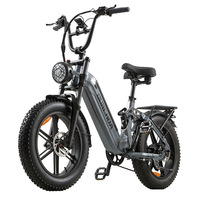 Vélo de montagne électrique à pneus larges de 20 pouces Batterie au lithium Freins à disque hydrauliques Moteur sans balais Cadre en aluminium AZ20 E-Bike