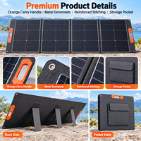 Chargeur solaire mobile 300W, panneau flexible BC, sortie haute tension 42V pour la charge de stations d'alimentation portables