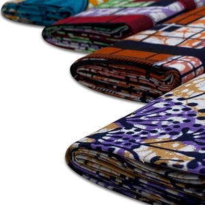 <span class=keywords><strong>Tela</strong></span> Ankara de 6 Yardas, 100% Algodón, <span class=keywords><strong>Tela</strong></span> <span class=keywords><strong>Africana</strong></span> con Estampado de Cera, <span class=keywords><strong>Tela</strong></span> Pagne para <span class=keywords><strong>Vestidos</strong></span> de Novia - Product Image 5
