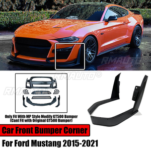 กันชนหน้ารถแบบคู่สไตล์ GT500สำหรับ Ford Mustang 2015-2021มุมสปอยเลอร์ตัวแยกปีกนกให้พอดีกับกันชนแนวคิด MP - Product Image 1