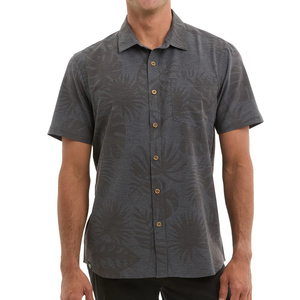 Camisa de pesca con capucha y botones de poliéster, con estampado de logotipo UV indígena, diseño de perla y mascarilla facial de pez rojo, de secado rápido, para otoño. - Product Image 1