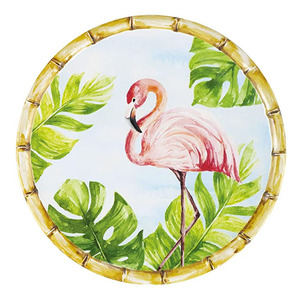 USA Online 9 "/11" Assiette à <span class=keywords><strong>vaisselle</strong></span> tropicale ananas <span class=keywords><strong>en</strong></span> bambou mélamine <span class=keywords><strong>Vaisselle</strong></span> - Product Image 2