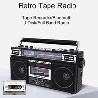Doolvofull — lecteur et enregistreur Audio stéréo Portable, avec prise Aux, haut-parleurs intégrés, Radio AM/FM