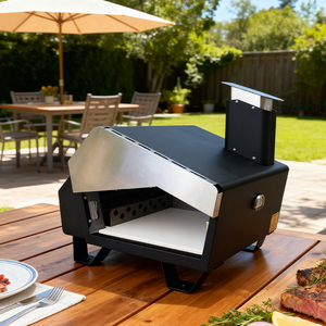 Four à pizza extérieur au <span class=keywords><strong>bois</strong></span> avec brûleur à gaz <span class=keywords><strong>pour</strong></span> barbecue, prix de gros, idéal <span class=keywords><strong>pour</strong></span> les fêtes dans les zones de supporters de football - Product Image 1