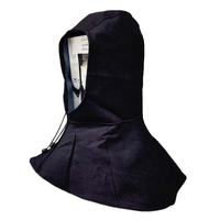 1 Stück Blaue Denim-Schweißhaube Schweißermütze Flammhemmender Helm Schweißhals-Schutz für Schweißer Sicherheitsabdeckung