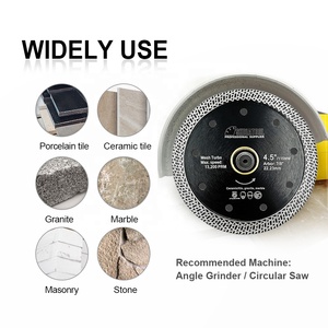 Disque de coupe circulaire diamanté super fin 4-9 pouces, outils pour carrelage, disque turbo à mailles pour une coupe lisse et à faible éclatement, pour carrelage, marbre, granit, <span class=keywords><strong>maçonnerie</strong></span> - Product Image 3