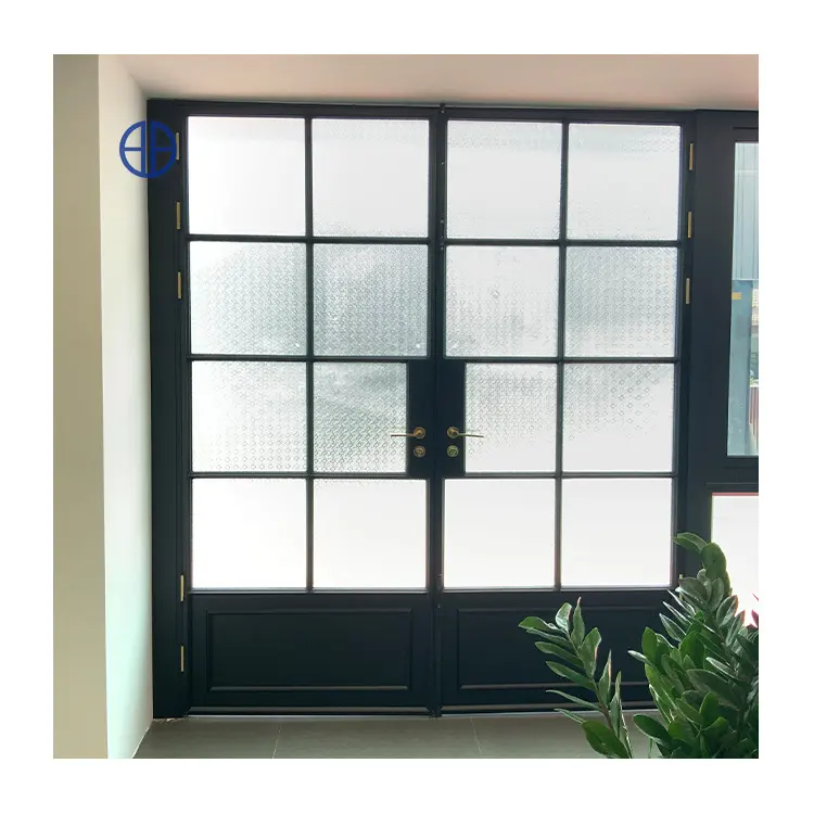 Nhà cung cấp Trung Quốc tùy chỉnh kích thước wrought sắt cửa ra vào và cửa sổ đôi kính lớn cố định pháp cửa