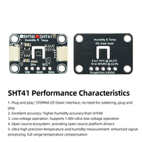 El módulo sensor de temperatura y humedad SHT41/SHT45 es compatible con la aguja Stemma Qt/Qwiic sin soldadura