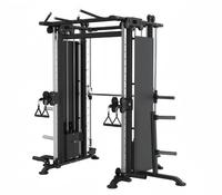 Machine Smith multifonctionnelle SQ7012A avec support de barre réglable, système de câbles et station d'entraînement pour la maison