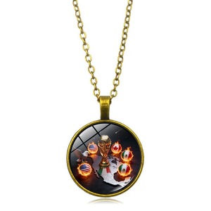 Collier pendentif punk en alliage <span class=keywords><strong>Coupe</strong></span> <span class=keywords><strong>du</strong></span> <span class=keywords><strong>Monde</strong></span> de Football 2026 Amérique Canada et Mexique, accessoires unisexe pour fans, chaîne de pull - Product Image 6