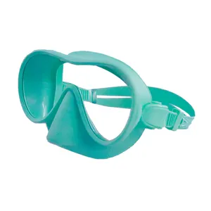 Hete Verkoop Snorkelen Mode Volwassen Duikmasker Snorkel 180 Graden Uitzicht Goudgroen Hoeveelheid Waterdicht