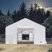 Structure en acier robuste pour extérieur 40x80 pieds (12x24m) pour entrepôt industriel, garages à toit en dôme, auvents, abris de voiture et parkings