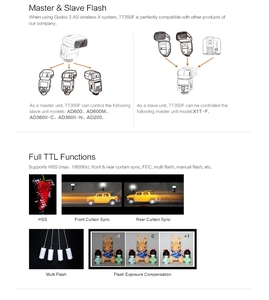 Flash pour appareil photo TTL TT <span class=keywords><strong>350</strong></span>, 1/8000s haute vitesse, système sans fil 2.4G, flash Speedlite pour Canon, pour Nikon, pour <span class=keywords><strong>Sony</strong></span> - Product Image 2