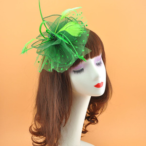 Femmes Derby Tea Party Mariage Fascinators Cocktail Église Soirée Voile De Mariée Maille Plume Cheveux Accessoires pour Sports Casual - Product Image 2