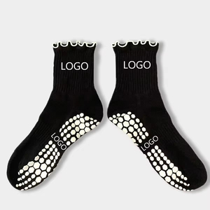 Custom High Quality Jacquard Embroidered Non-Slip Grip Yoga Pilates <b>Socks</b> Cotton for Women Wholesale - Product Image 5