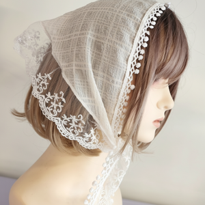 Fazzoletto multiuso in pizzo Bandana sciarpa in pizzo - Product Image 1