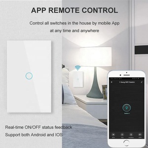 สวิตช์ไฟฟ้าบ้านแบบ AU US SAA Smart Interruptor Interrupteur สวิตช์กระจกควบคุมผ่าน Wifi สวิตช์สัมผัสไฟ <span class=keywords><strong>1</strong></span> / <span class=keywords><strong>2</strong></span> / 3 ช่อง - Product Image 2
