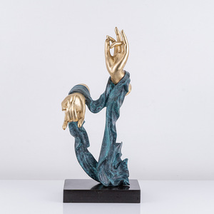 Nuevo conjunto de artículos decorativos de cobre para la entrada de la sala de estar de estilo chino a gran escala, escultura abstracta creativa para el vestíbulo de un hotel. - Product Image 3