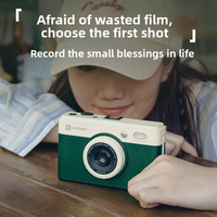 Imprimante photo couleur miniature personnalisée Printcamera D1 Pro, appareil photo rétro sans fil avec impression photo CCD et mise au point automatique