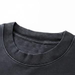 เสื้อยืดแขนยาวผ้าฝ้ายแท้ 100% สไตล์วินเทจสองชั้นสำหรับผู้ชาย ทรงโอเวอร์ไซส์ ดีไซน์เรียบง่าย หนานุ่ม ไม่เป็นขุย - Product Image 1