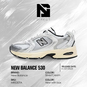 New Balance 530 'white Metallic Silver' Dropshipping Chaussures de course décontractées pour hommes, baskets respirantes - Product Image 6