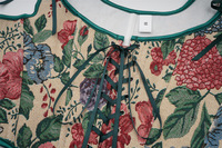 Corset gothique médiéval à motif floral vert, à lacets, à armatures, sexy, haut de veste pour femmes, vêtements vintage steampunk