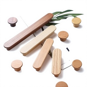 Perillas y Tiradores de Madera para Gabinetes con Diseño Moderno, Ligeros y Hechos a Mano para Gabinetes de Cocina y Muebles, Uso Interior/Exterior - Product Image 2