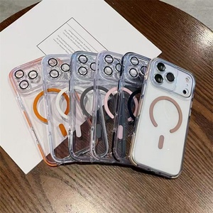 เคสโทรศัพท์ใสแบบแม่เหล็ก ปี 2025 สำหรับ iPhone 17 13 Pro Max 14 15 16 Plus พร้อมฟิล์มกระจกเลนส์กันกระแทก ป้องกันการตกกระแทก - Product Image 3