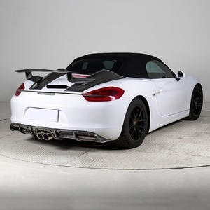 2012-2016 981 Modificación de coche, actualización de parachoques trasero, alerón trasero de fibra de carbono, kit de carrocería para Cayman Boxster 981C - Product Image 3