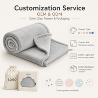 Couvertures multifonctions en peluche grise et corail de luxe pour bébé Couverture super douce pour enfants pour l'hiver
