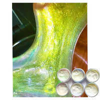 Poudre de pigment irisée arc-en-ciel de haute qualité MCESS, effet bonbon, pigment licorne, poudre chromée miroir néon