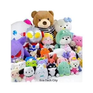 Grosir boneka beruang pernikahan interaktif 8 inci katun PP penghilang stres mewah dicuci cincin kios Jalan mainan binatang boneka - Product Image 2