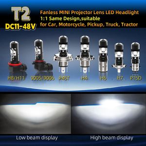 Faro Delantero con Lente LED <span class=keywords><strong>T2</strong></span>, Mini Tamaño, 40W, Canbus, 3000LM, H11, 9005, 9006, Luces LED, Lámpara de 12V, 24V, 48V para Automóvil, Camión, Tractor - Product Image 2
