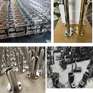 Hot Bán thiết kế hiện đại ban công kính lan can cầu thang lan can kính spigots cho hàng rào - Product Image 5