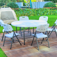 Chaise pliante blanche en plastique HDPE de haute qualité pour événements extérieurs intérieurs