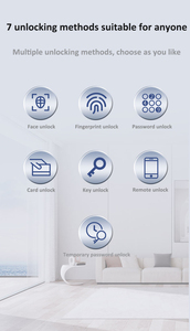 S666Max Video <span class=keywords><strong>Intercom</strong></span> Tuya App Fernbedienung Smart Lock mit Gesichts finger abdrucker kennung Kartens chl üssel Multi-Unlock-Möglichkeiten - Product Image 5