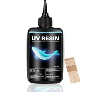 UV Resin Crystal Clear 1000g UV Cure Epoxy Resin Kit Transparent Solar Activated UV Glue for Jewelry Making Fast Curing