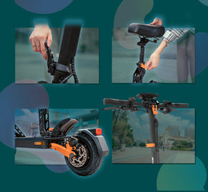 Patinete Eléctrico Plegable KuKirin G2 Pro, Pantalla a Color, Neumáticos Todoterreno de 9 Pulgadas, Suspensión de Resorte, para Desplazamientos Diarios y Entregas - Product Image 3